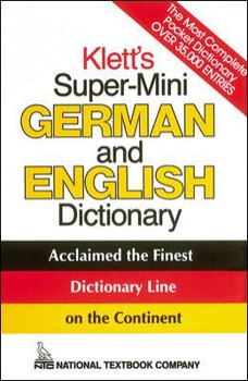 Paperback Klett's Super-Mini German and English Dictionary Book