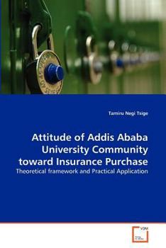 Paperback Attitude of Addis Ababa University Community toward Insurance Purchase Book