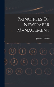 Hardcover Principles Of Newspaper Management Book