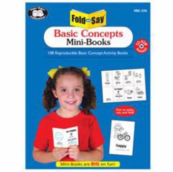 Paperback Super Duper Publications | Fold and Say Basic Concepts Mini-Books: 108 Reproducible Basic Concepts Activity Books | Educational Resource for Children Book