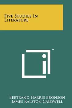 Paperback Five Studies In Literature Book