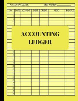 Paperback Accounting Ledger: Basic ledger book for monthly weekly personal ledger accounting journal pages booksheets paper for general accounting Book