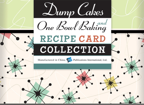 Hardcover Dump Cakes and One Bowl Baking Recipe Collection Tin Book