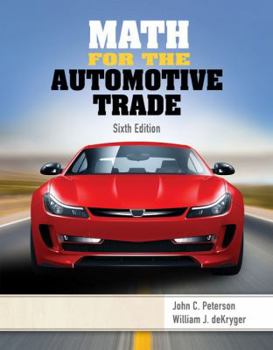 Paperback Math for the Automotive Trade Book