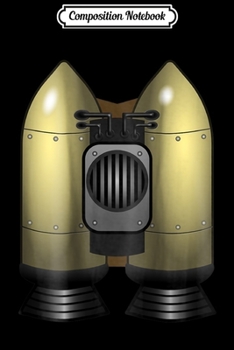 Paperback Composition Notebook: Steampunk Jetpack - - Rocket Pack Flight Dieselpunk Journal/Notebook Blank Lined Ruled 6x9 100 Pages Book