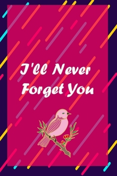 Paperback I'll Never Forget You: A Premium Journal And Logbook To Protect Usernames and Passwords Modern Password Keeper Vault Notebook and Online Orga Book