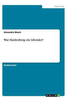 Paperback War Hardenberg ein Liberaler? [German] Book