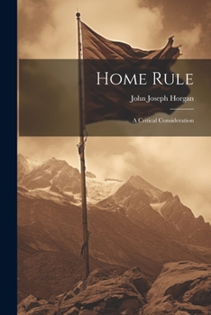 Paperback Home Rule: A Critical Consideration Book