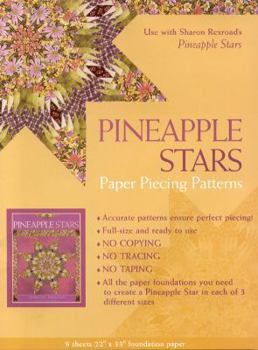 Paperback Pineapple Stars Paper Piecing Patterns Book