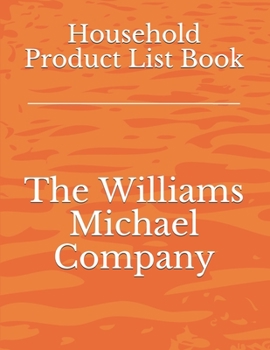 Paperback Household Product List Book