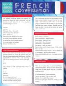 Paperback French Conversation (Speedy Study Guide) Book