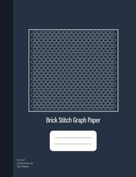 Brick Stitch Graph Paper: Beadwork Stitch Patterns, Brick Stitch Beadwork, 100 Sheets (8.5"x11")