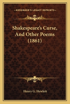 Paperback Shakespeare's Curse, And Other Poems (1861) Book