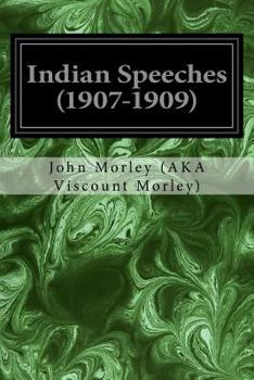 Paperback Indian Speeches (1907-1909) Book