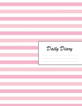 Daily Diary: Blank 2020 Journal Entry Writing Paper for Each Day of the Year | Pale Pink Stripes | January 20 - December 20 | 366 Dated Pages | A ... Your Life, Set Goals & Get Things Done