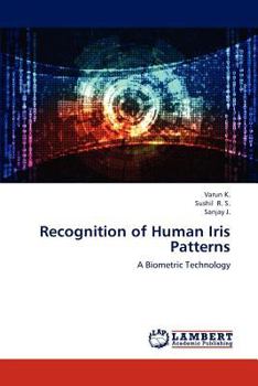 Paperback Recognition of Human Iris Patterns Book