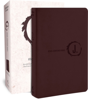 Imitation Leather Jesus-Centered Bible Nlt, Dark Brown Book