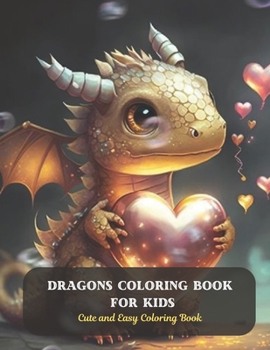 Paperback Dragons Coloring Book For Kids: Cute and Easy Coloring Book