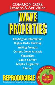 Paperback Wave Properties: Common Core Lessons & Activities Book