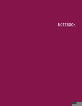 Paperback Composition Notebook: Maroon College Ruled Notebook Trendy Notebook For Student, Teacher 8.5 x 11 - (110 College-ruled ... - Journal, Notebo Book