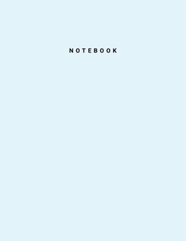 Paperback Notebook: LightCyan Color - Writing Journal - College Ruled Notebook - Lined Notebook - Diary - Notepad - Large Composition Book