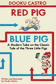 Hardcover Red Pig Blue Pig Book