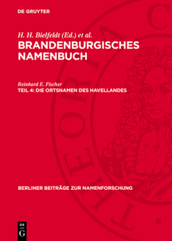 Hardcover Die Ortsnamen Des Havellandes [German] Book