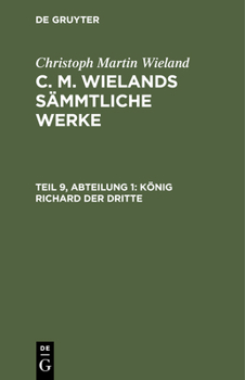 Hardcover König Richard Der Dritte [German] Book