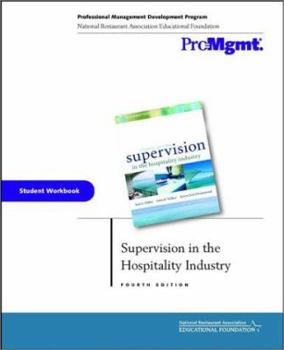 Paperback Supervision in the Hospitality Industry, Student Workbook Book