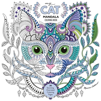Paperback My Cat Mandala Coloring Book: 30 Stunning, Oversized Coloring Pages Book