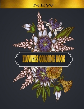 Paperback Flowers Colorng Book