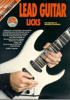 Paperback Lead Guitar Licks Bk/CD: For Beginner to Advanced Guitarists Book