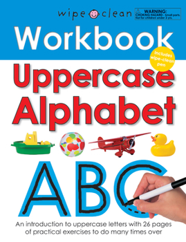 Spiral-bound Wipe Clean Workbook Uppercase Alphabet: Includes Wipe-Clean Pen [With Wipe Clean Pen] Book