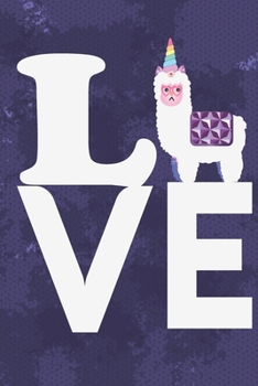 Love: cute notebook for girls women with cute llama alpaca