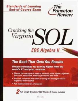 Paperback Cracking the Virginia Sol Eoc Algebra II Book