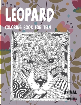 Paperback Mandala Coloring Book for Teen - Animal - Leopard Book