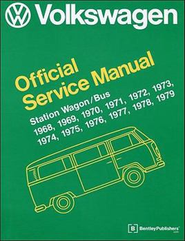 Hardcover Volkswagen Station Wagon/Bus Official Service Manual: Type 2 Book
