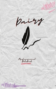 Hardcover Diary: Dot grid Notebook, Medium 6x9 inches, 100 pages, Hardcover Book