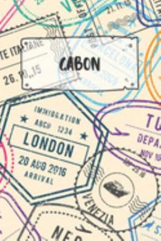 Gabon: Dotted Travel Diary Notebook or Journey Dotted Grid Journal - Holiday Trip Pocketbook for Men and Women with Dots