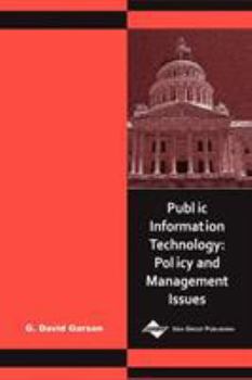 Hardcover Public Information Technology: Policy and Management Issues Book