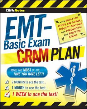 Paperback Cliffsnotes Emt-Basic Exam Cram Plan Book
