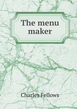 Paperback The Menu Maker Book