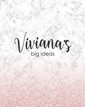 Paperback Viviana's Big Ideas: Personalized Notebook - 8x10 Lined Women's Journal Book