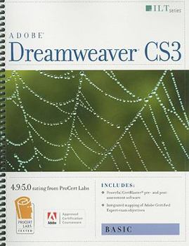 Spiral-bound Adobe Dreamweaver CS3, Basic, Student Manual Book