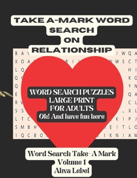 Paperback Take A-Mark Word Search on Relationship Book