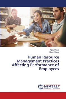 Paperback Human Resource Management Practices Affecting Performance of Employees Book