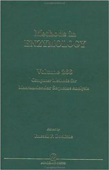 Hardcover Computer Methods for Macromolecular Sequence Analysis (Volume 266) (Methods in Enzymology, Volume 266) Book