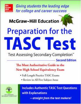 Paperback McGraw-Hill Education Preparation for the TASC Test: The Official Guide to the Test Book