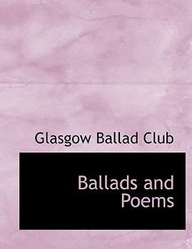 Hardcover Ballads and Poems [Large Print] Book