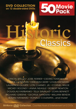 DVD Historic Classics 50 Movie Pack Book